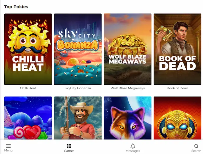 SkyCity Casino games